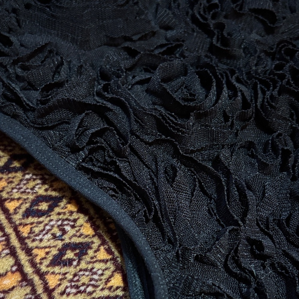 American Apparel Black Textured Panties